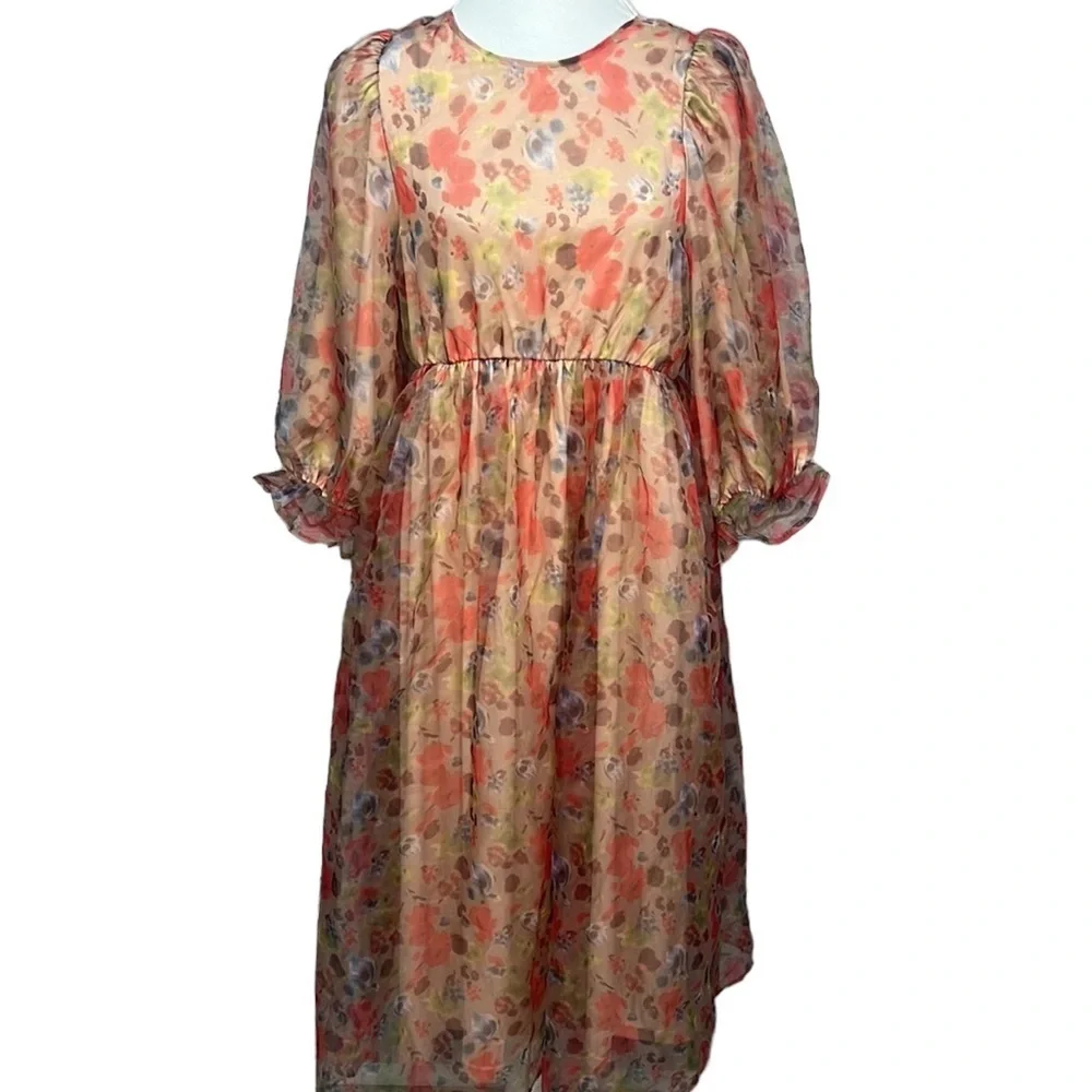 Shop Stevie Watercolors Floral Dress - Picture 4 of 9